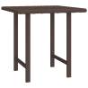 Garden Side Tables 3 pcs Brown Poly Rattan - Perfect for Outdoors