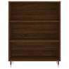 Elegant Highboard in Brown Oak - Stylish Storage Solution