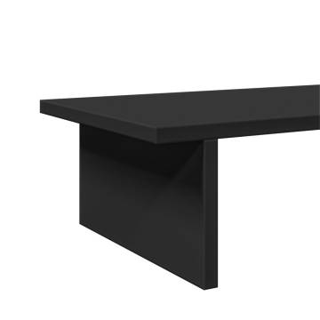 Black Monitor Stand - 100x27x15 cm Engineered Wood | HipoMarket