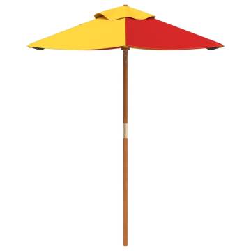 Kids Garden Umbrella with Wooden Pole | Hipomarket UK