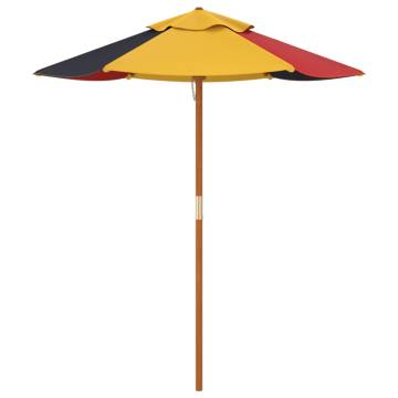 Kids Garden Umbrella with Wooden Pole | Hipomarket UK