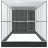 Aviary with Extension Silver - Spacious & Durable Bird Cage