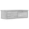 Grey Sonoma Wall Cabinet - 60x26x18.5 cm - Stylish Storage