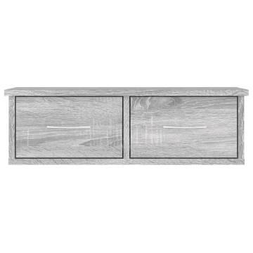 Grey Sonoma Wall Cabinet - 60x26x18.5 cm - Stylish Storage