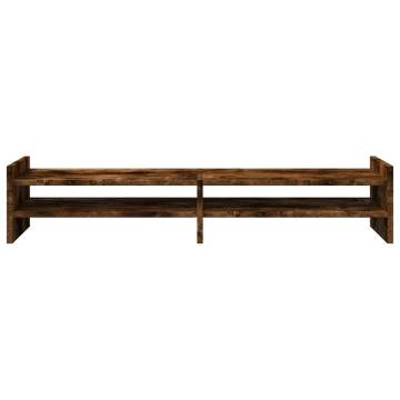 Monitor Stand Smoked Oak - Stylish & Practical Workspace Solution