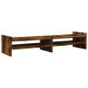 Monitor Stand Smoked Oak - Stylish & Practical Workspace Solution