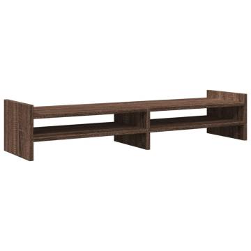 Monitor Stand Brown Oak - Stylish & Practical | HipoMarket