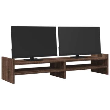 Monitor Stand Brown Oak - Stylish & Practical | HipoMarket