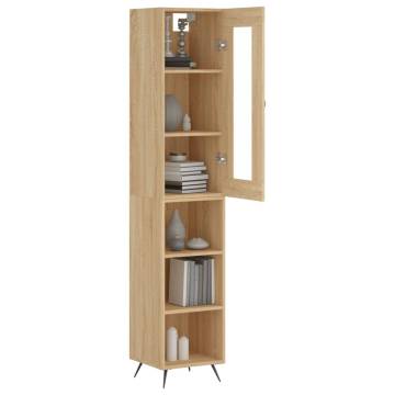 Highboard Sonoma Oak - Stylish Storage 34.5x34x180 cm