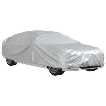 Car Cover for Sedan - Full Silver XXL with Buckle Straps