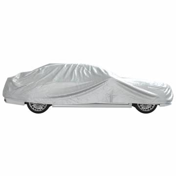 Car Cover for Sedan - Full Silver XXL with Buckle Straps