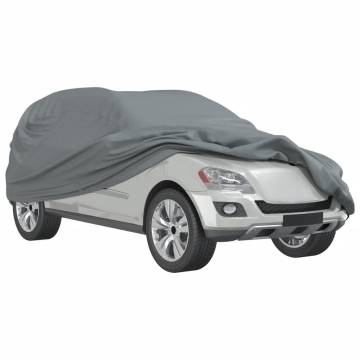 XL Grey SUV Car Cover - Non-Woven, Breathable, Durable Protection