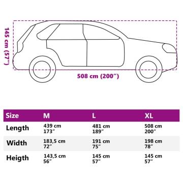 XL Grey SUV Car Cover - Non-Woven, Breathable, Durable Protection