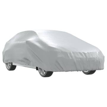 XL Silver Car Cover for Sedan with Buckle Straps - All Weather