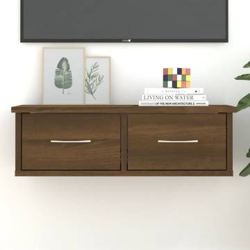 Stylish Brown Oak Wall Cabinet - 60x26x18.5 cm | HipoMarket