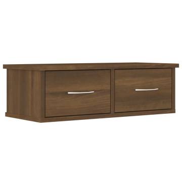 Stylish Brown Oak Wall Cabinet - 60x26x18.5 cm | HipoMarket