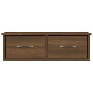 Stylish Brown Oak Wall Cabinet - 60x26x18.5 cm | HipoMarket