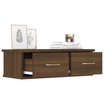 Stylish Brown Oak Wall Cabinet - 60x26x18.5 cm | HipoMarket