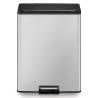 EKO Pedal Bin Essential 2x20 L Matte Silver | Stylish Waste Solution