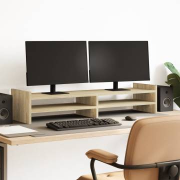 Monitor Stand Sonoma Oak - Enhance Your Workspace | HipoMarket