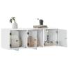 Wall Cabinet with Glass Doors White - Stylish Storage Solution