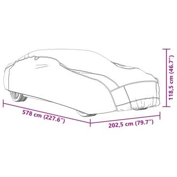 XXL Grey & Silver Car Cover for Sedan - Hail & UV Protection