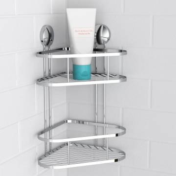 EISL Shower Corner Rack Chrome - 2-Tier Storage Solution