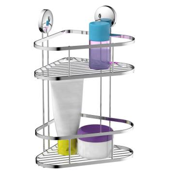 EISL Shower Corner Rack Chrome - 2-Tier Storage Solution