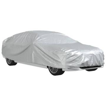 Car Cover for Sedan with Buckle Straps - Full Silver M PEVA