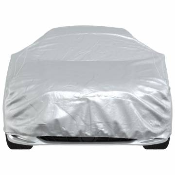 Car Cover for Sedan with Buckle Straps - Full Silver M PEVA