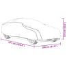 Car Cover for Sedan with Buckle Straps - Full Silver M PEVA