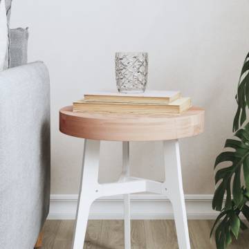 Round Solid Beech Wood Table Top Ø30x4 cm - Hipomarket