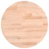 Round Solid Beech Wood Table Top Ø30x4 cm - Hipomarket