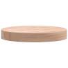 Round Solid Beech Wood Table Top Ø30x4 cm - Hipomarket