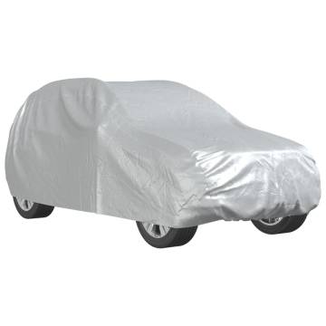 Car Cover for SUV with Buckle Straps - Full Silver PEVA