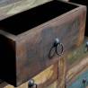 Reclaimed Solid Wood Antique-style Cabinet with 16 Drawers