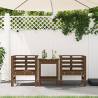 Honey Brown Garden Chairs 2 pcs - Solid Pine Wood | HipoMarket