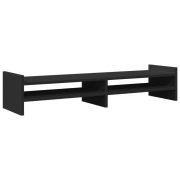 Monitor Stand Black 100x27x20 cm - Engineered Wood