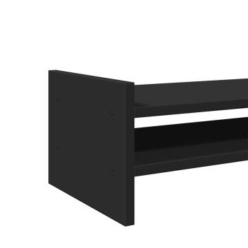 Monitor Stand Black 100x27x20 cm - Engineered Wood