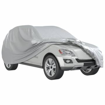 Car Cover for SUV with Buckle Straps - Full Silver L