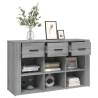 Elegant Grey Sonoma Sideboard | 100x30x59.5 cm Engineered Wood