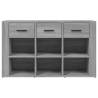 Elegant Grey Sonoma Sideboard | 100x30x59.5 cm Engineered Wood