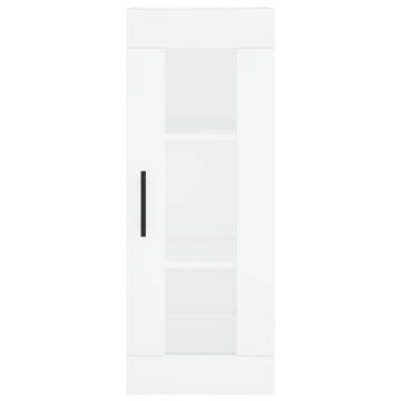 Stylish Highboard White 34.5x34x180 cm | Hipomarket