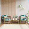 Garden Chairs with Cushions 2 pcs Impregnated Wood Pine Colour brown Quantity in Package 1 Model chair 