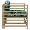 Garden Chairs with Cushions - Stylish Pine Wood Set