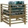 Garden Chairs with Cushions - Stylish Pine Wood Set