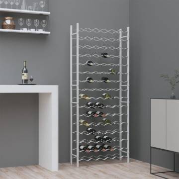 Wine Rack for 96 Bottles - Modern White Metal Storage