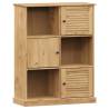 Bookcase VIGO 90x35x114.5 cm - Rustic Solid Wood Pine