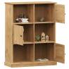 Bookcase VIGO 90x35x114.5 cm - Rustic Solid Wood Pine