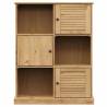 Bookcase VIGO 90x35x114.5 cm - Rustic Solid Wood Pine